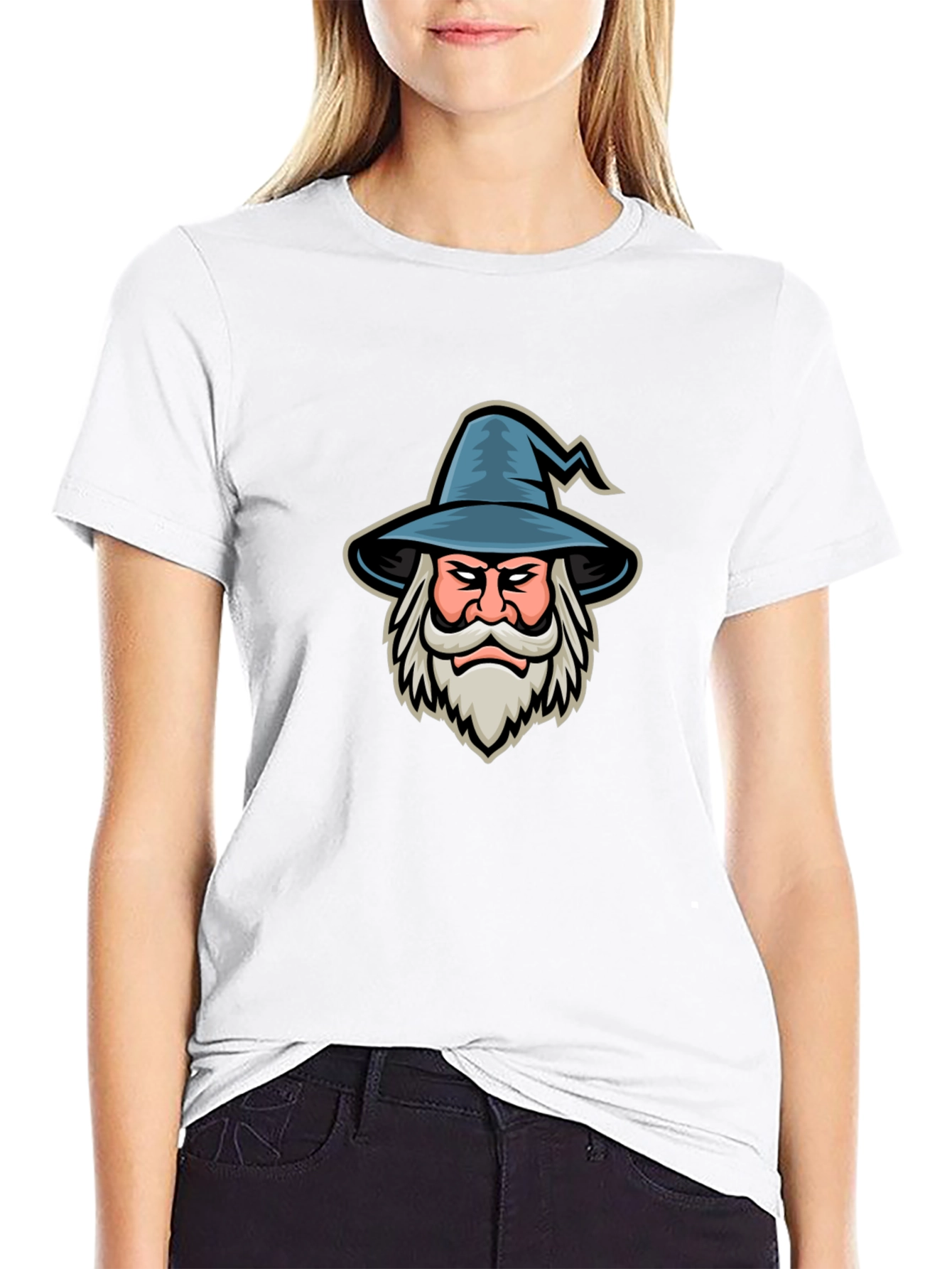 Wizard Graphic T-Shirt - Black Cotton Tee