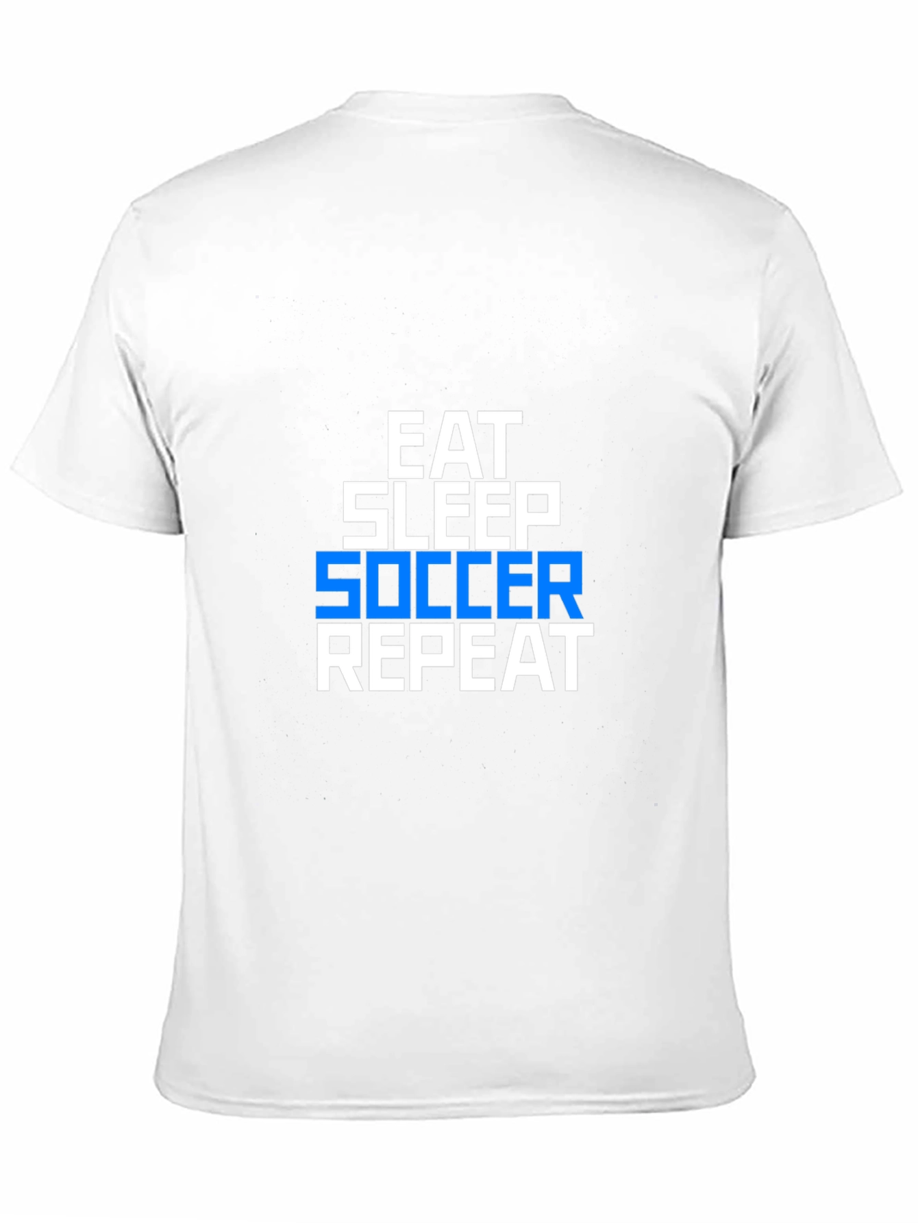 Eat Sleep Soccer Repeat Graphic Tee - Black