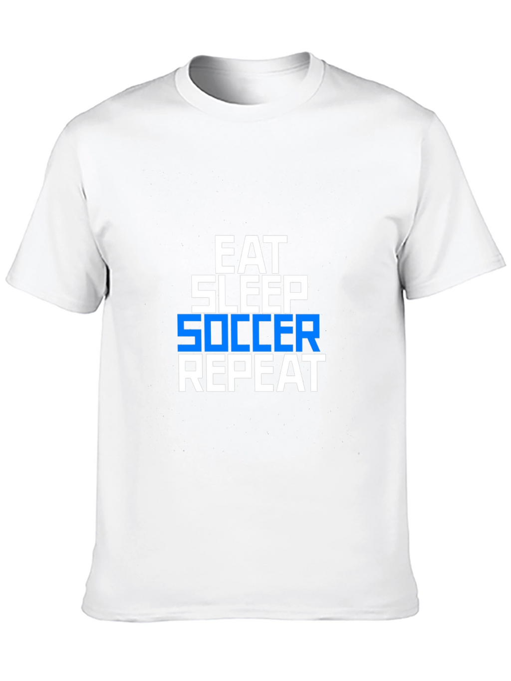 Eat Sleep Soccer Repeat Graphic Tee - Black