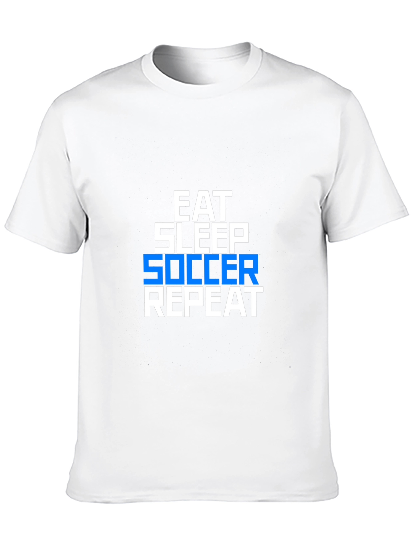 Eat Sleep Soccer Repeat Graphic Tee - Black