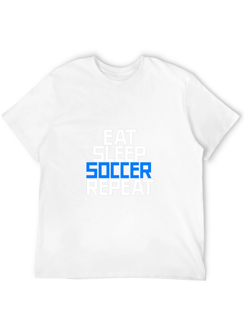 Eat Sleep Soccer Repeat Graphic Tee - Black