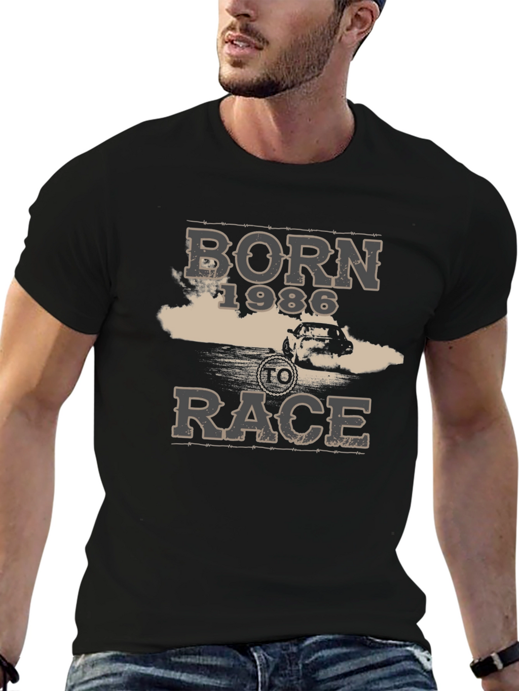 Born 1986 to Race Graphic T-Shirt