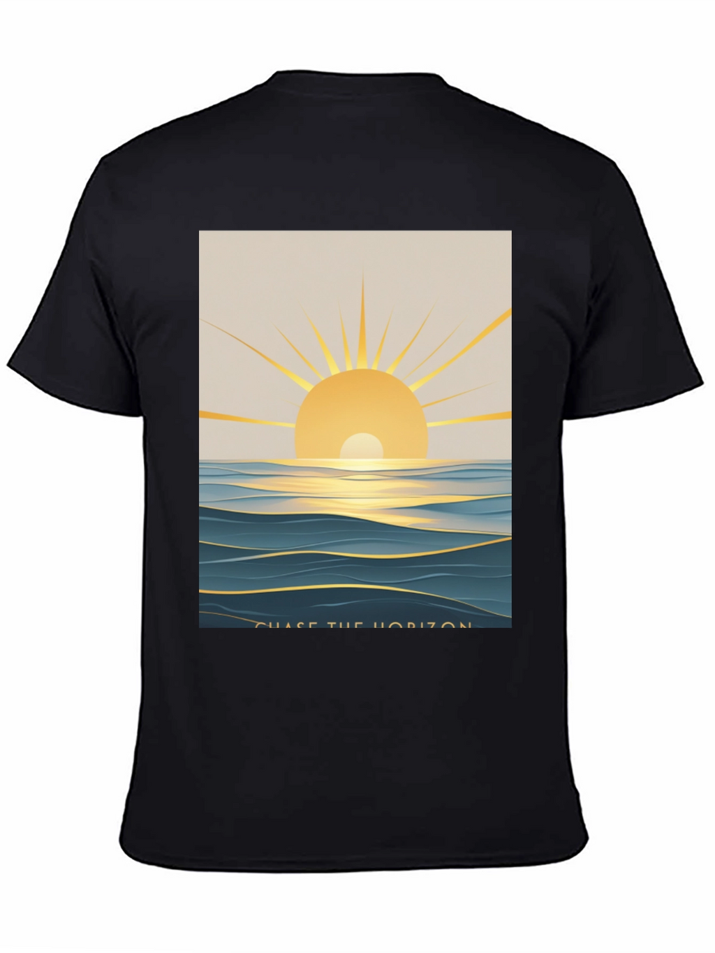 Chase The Horizon Graphic Tee - Black