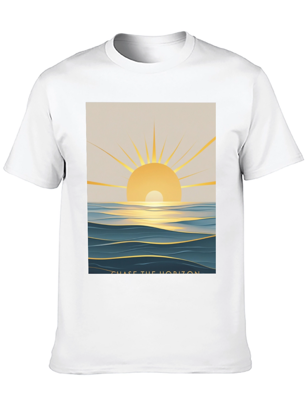 Chase The Horizon Graphic Tee - Black