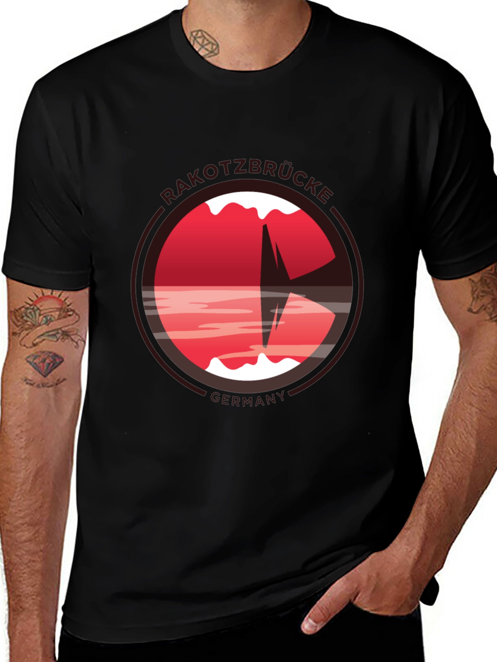 Rakotzbrücke Germany T-Shirt - Black