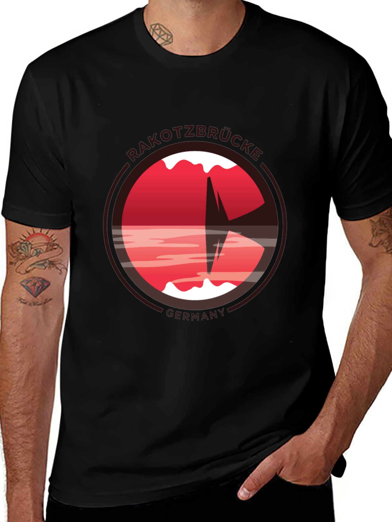 Rakotzbrücke Germany T-Shirt - Black
