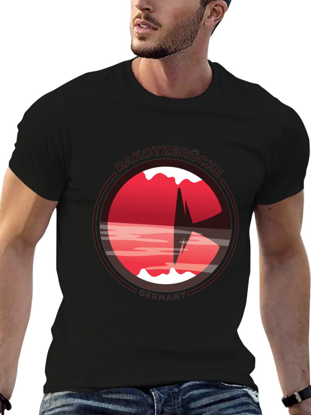 Rakotzbrücke Germany T-Shirt - Black