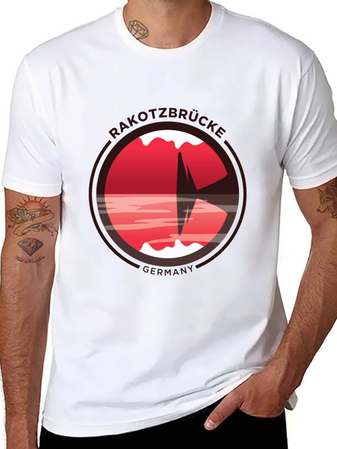 Rakotzbrücke Germany T-Shirt - Black