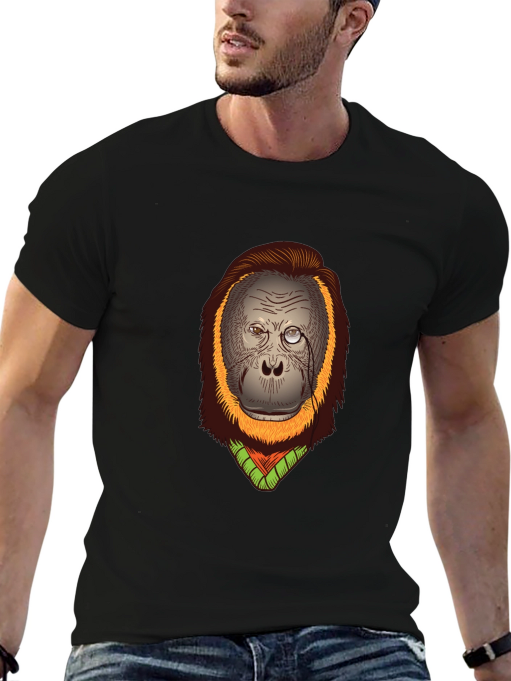 Orangutan T-Shirt: Gentleman Monkey Design