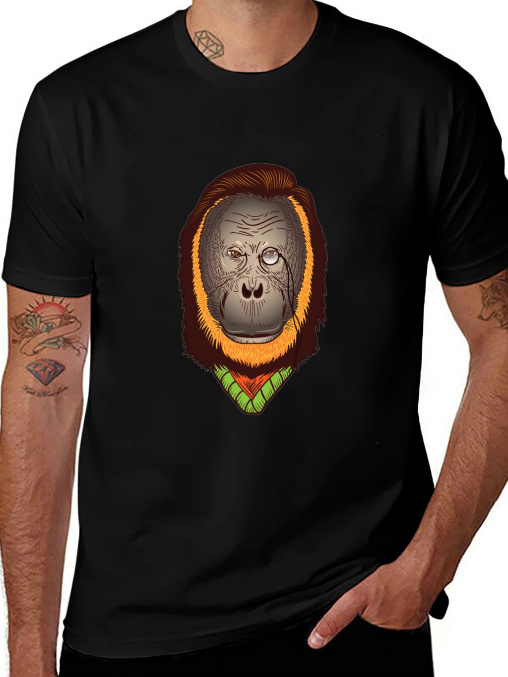 Orangutan T-Shirt: Gentleman Monkey Design