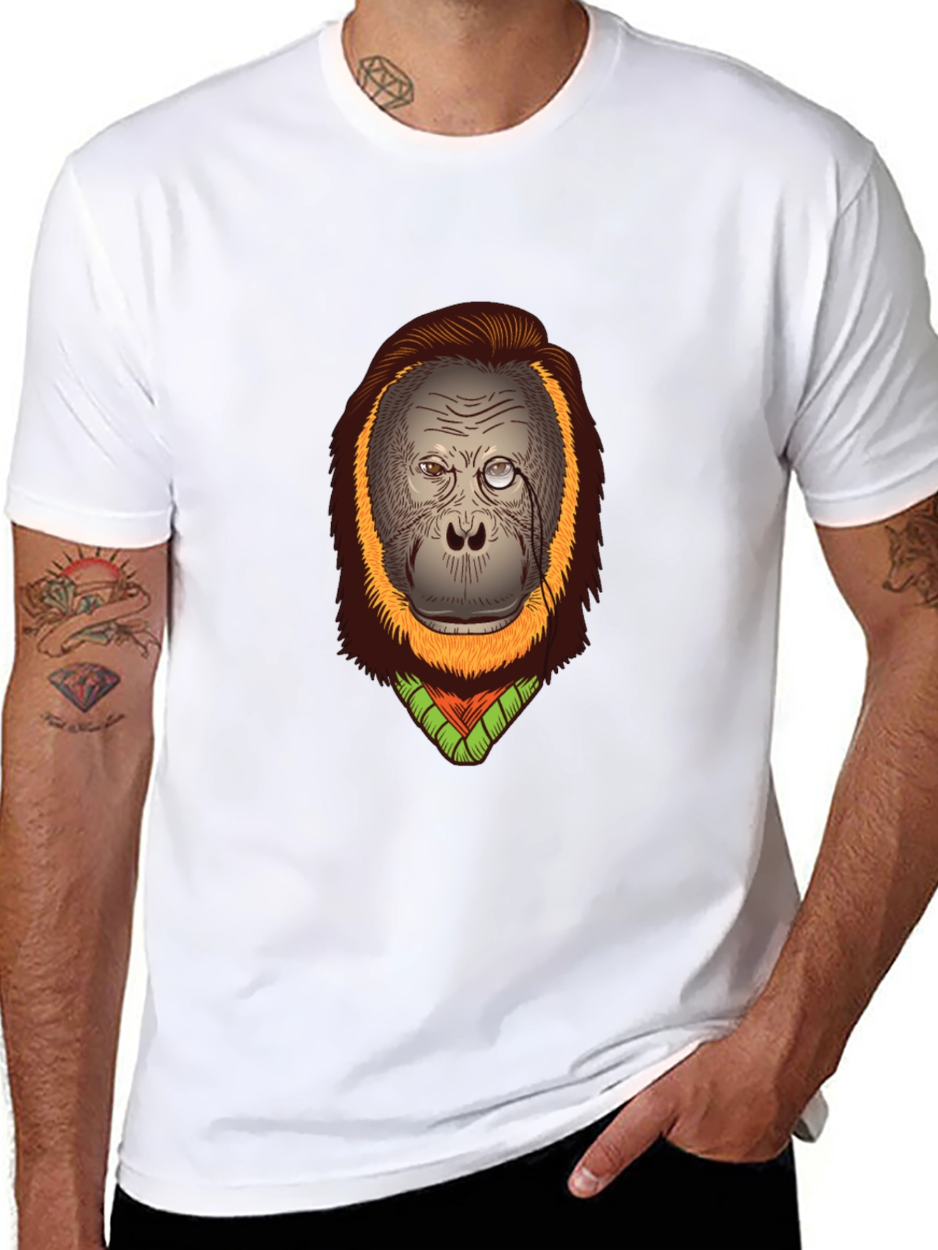 Orangutan T-Shirt: Gentleman Monkey Design
