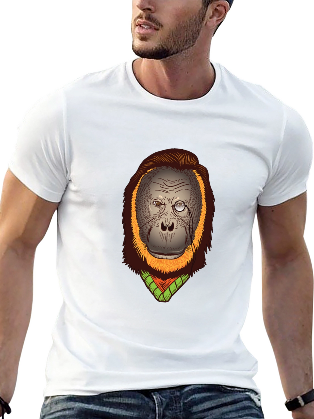 Orangutan T-Shirt: Gentleman Monkey Design