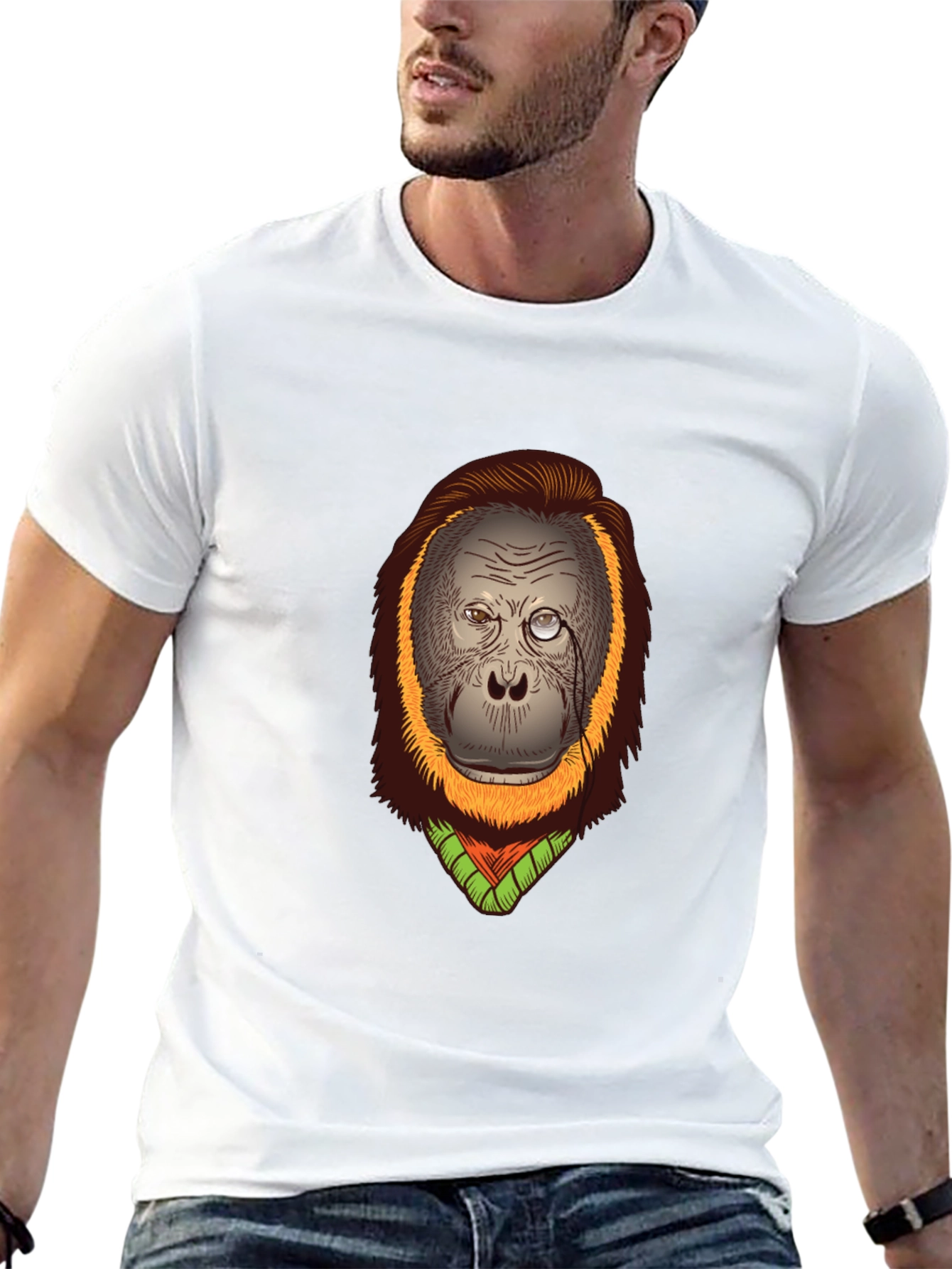Orangutan T-Shirt: Gentleman Monkey Design