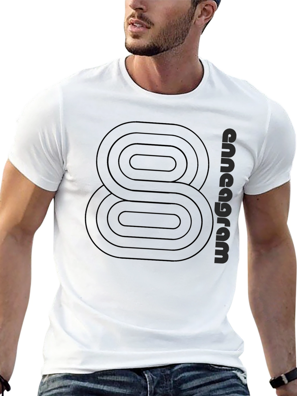 Enneagram Eight Black T-Shirt