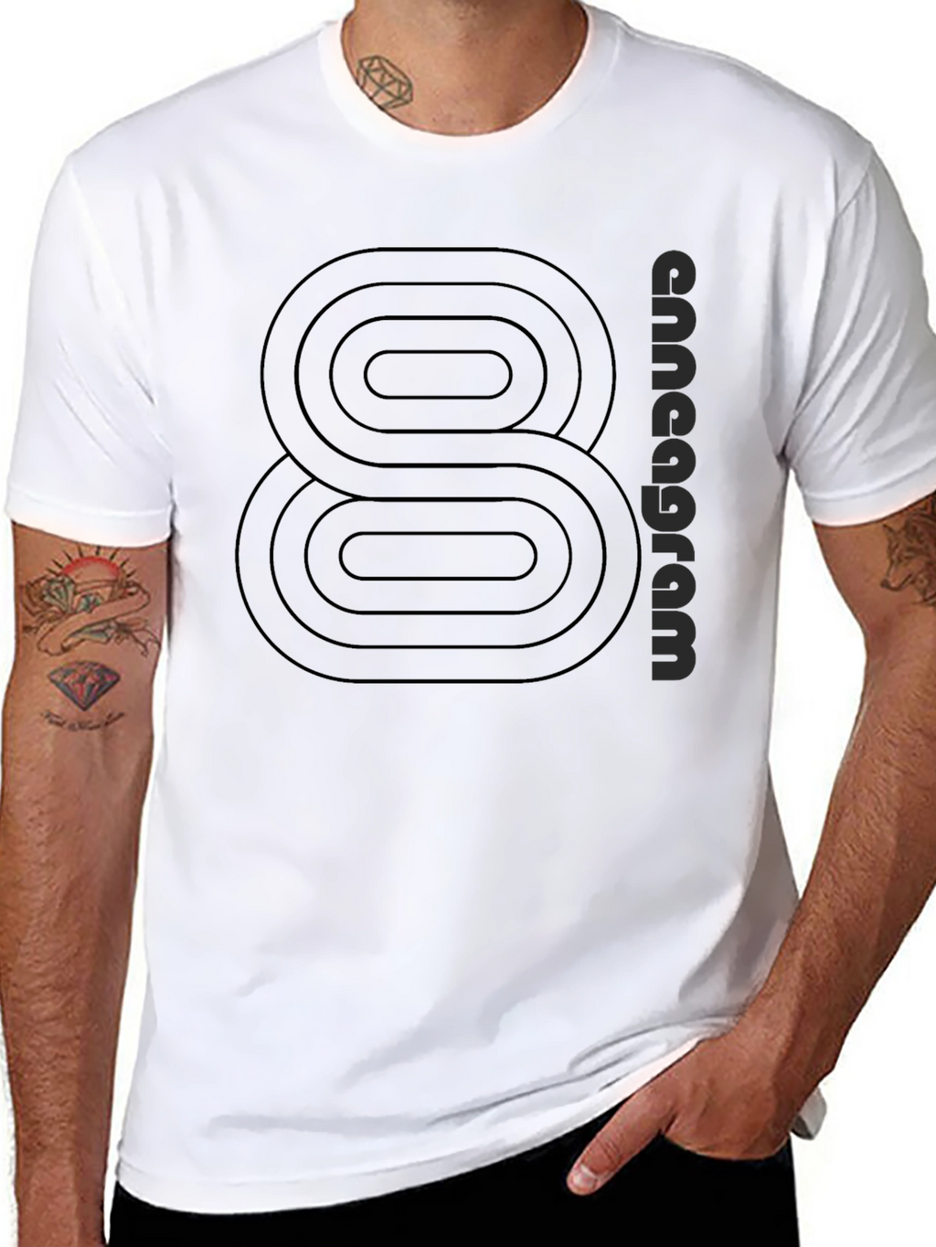 Enneagram Eight Black T-Shirt