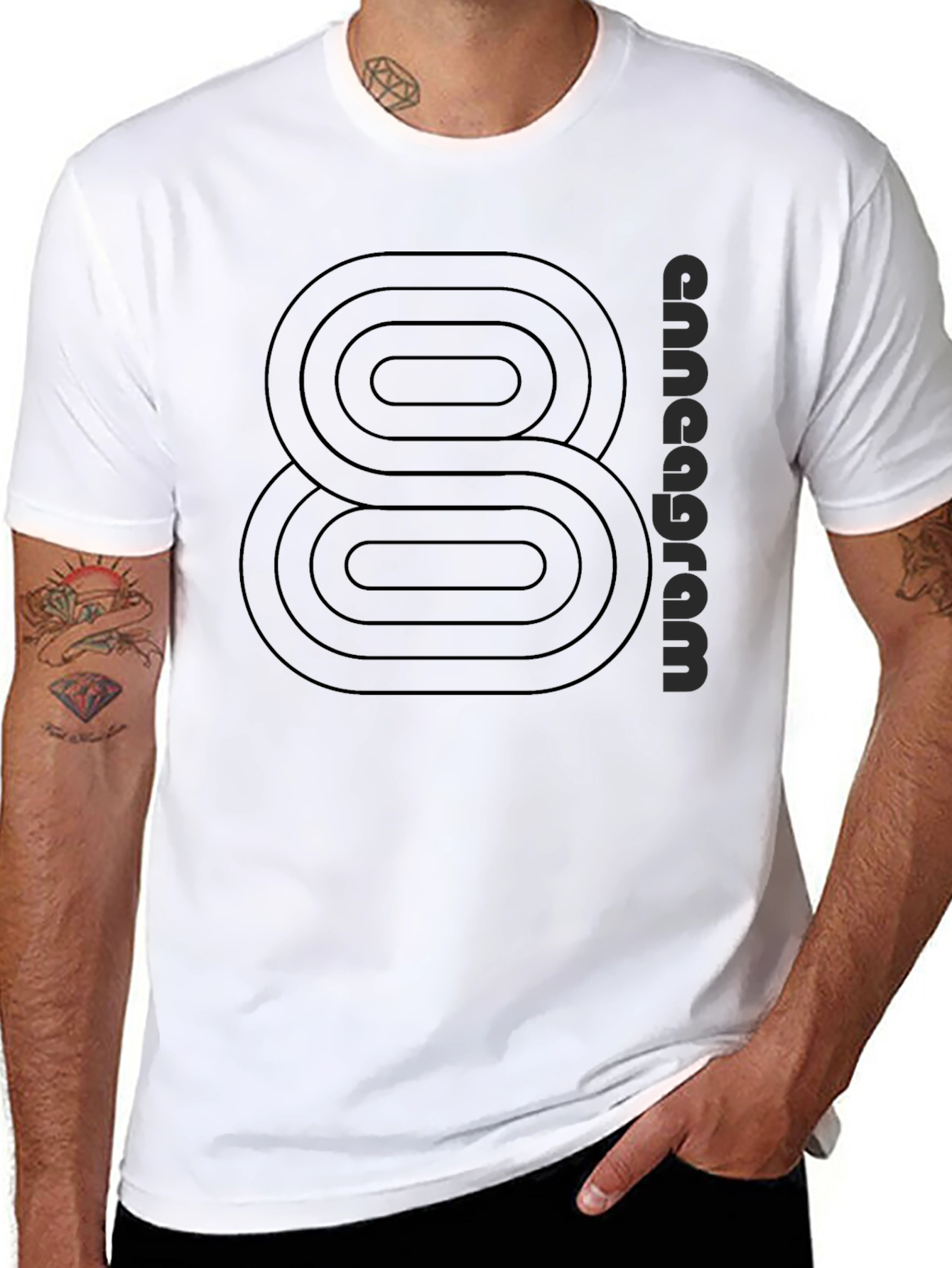 Enneagram Eight Black T-Shirt