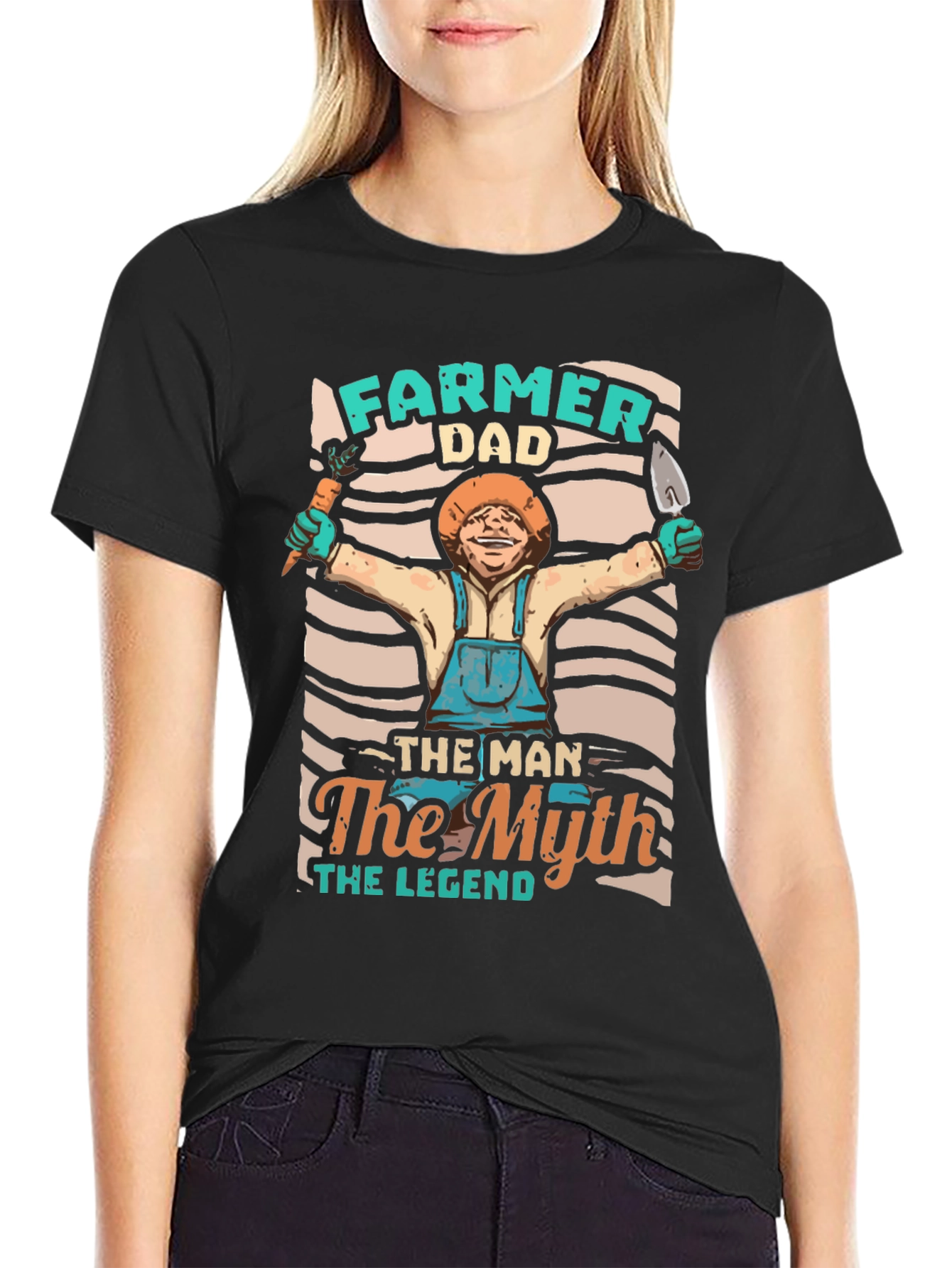 Farmer Dad Graphic Tee - The Man The Myth The Legend