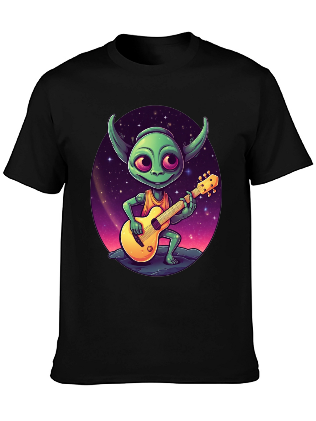 Alien Guitarist Graphic Tee - Rock Your Style!
