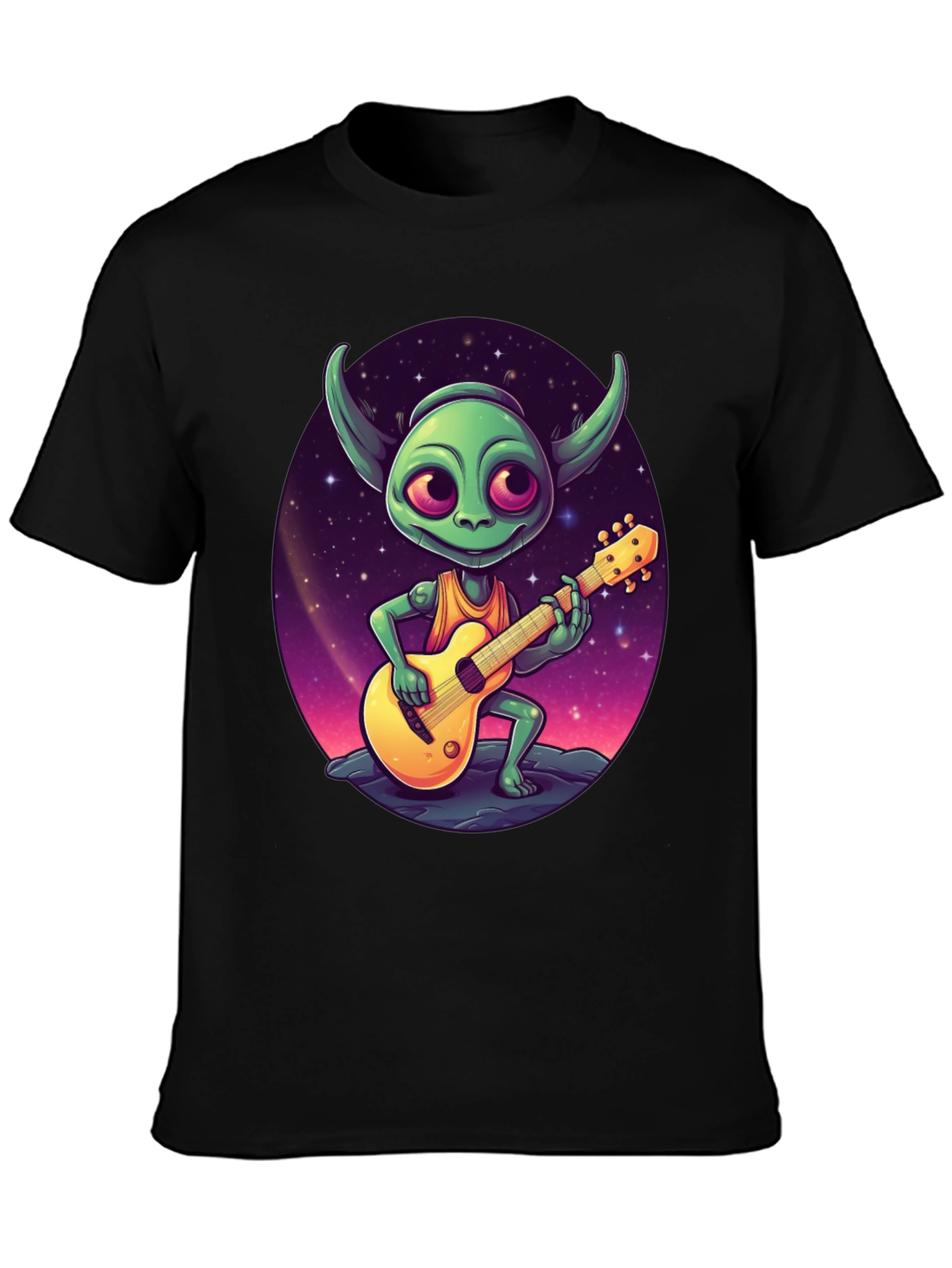 Alien Guitarist Graphic Tee - Rock Your Style!