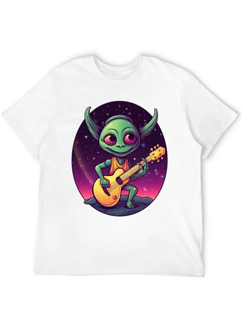 Alien Guitarist Graphic Tee - Rock Your Style!