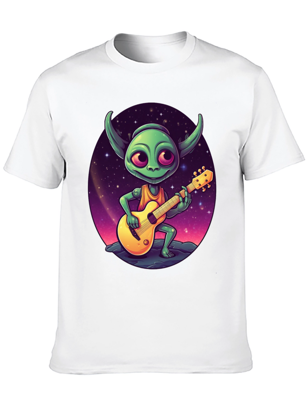 Alien Guitarist Graphic Tee - Rock Your Style!