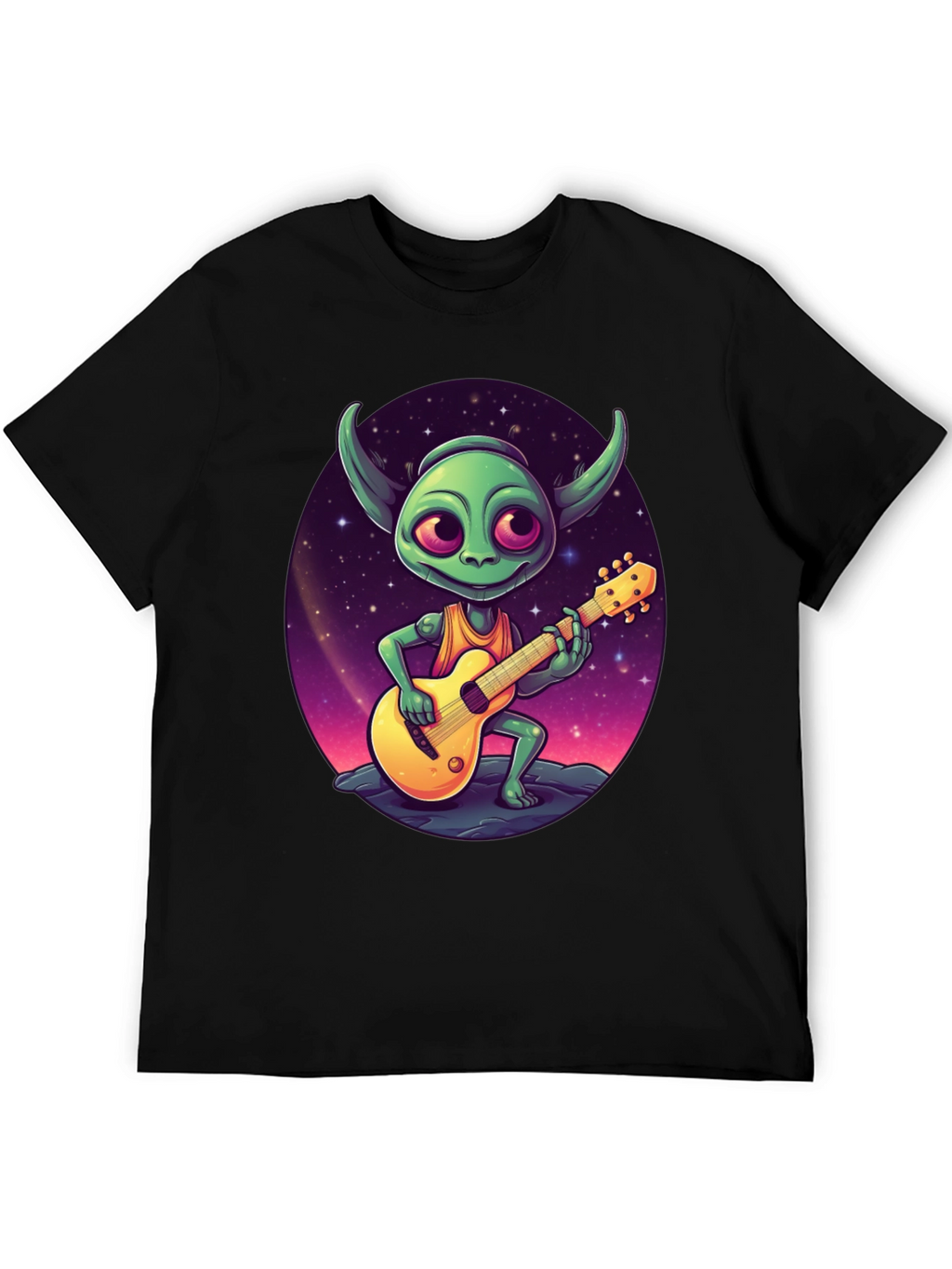 Alien Guitarist Graphic Tee - Rock Your Style!