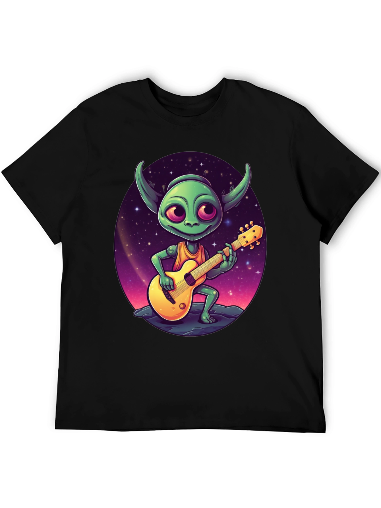 Alien Guitarist Graphic Tee - Rock Your Style!