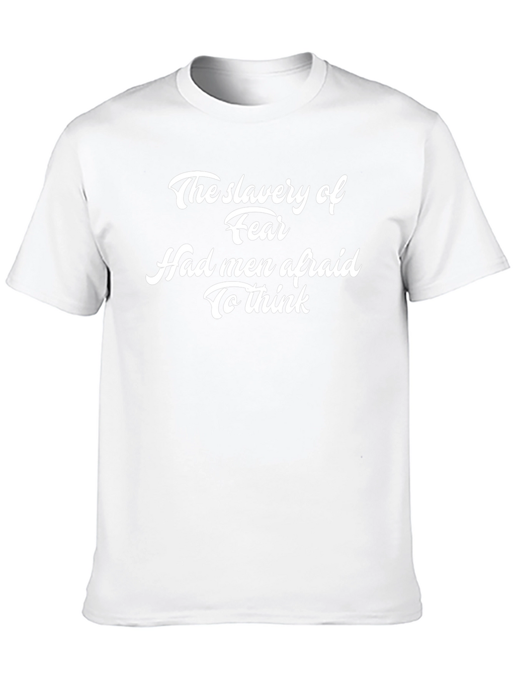 Slavery of Fear Graphic T-Shirt - Black