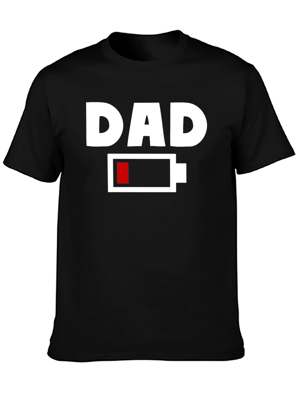 Dad Low Battery T-Shirt - Funny Fathers Day Gift