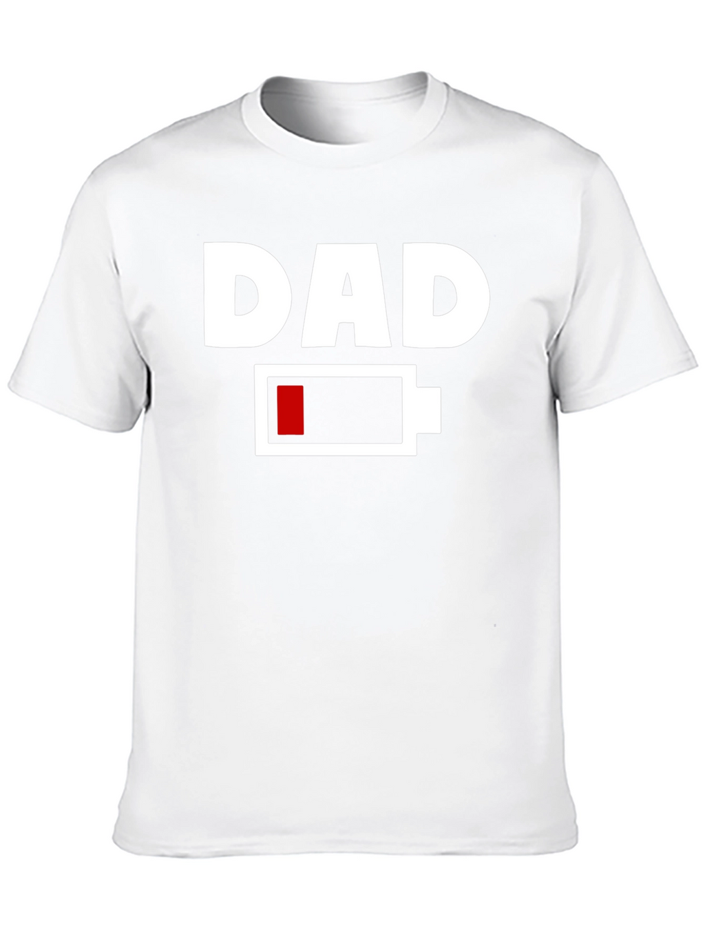 Dad Low Battery T-Shirt - Funny Fathers Day Gift