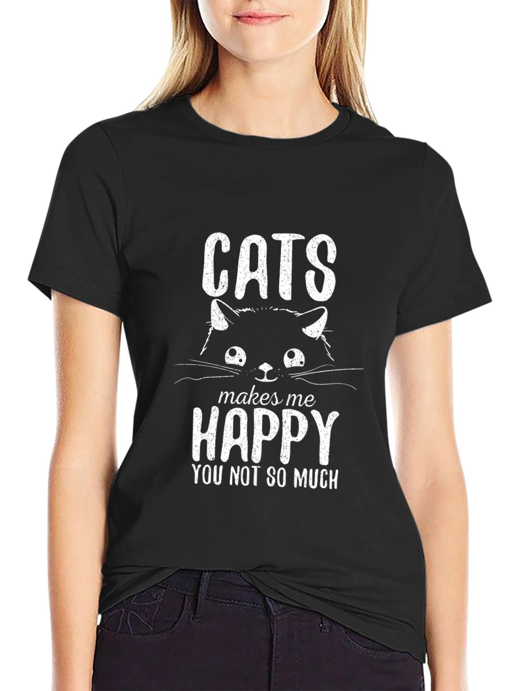 Cats Make Me Happy T-Shirt