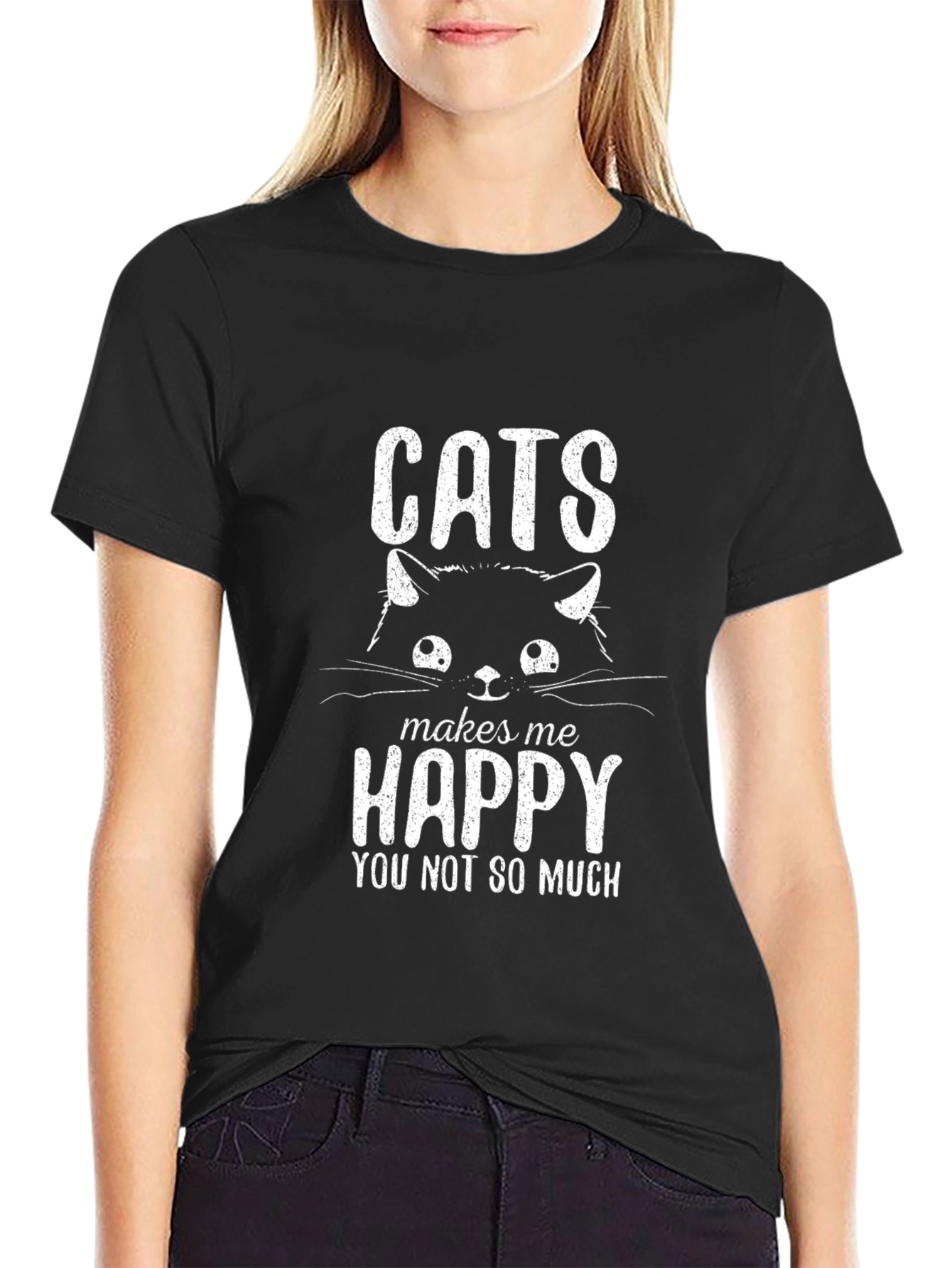 Cats Make Me Happy T-Shirt
