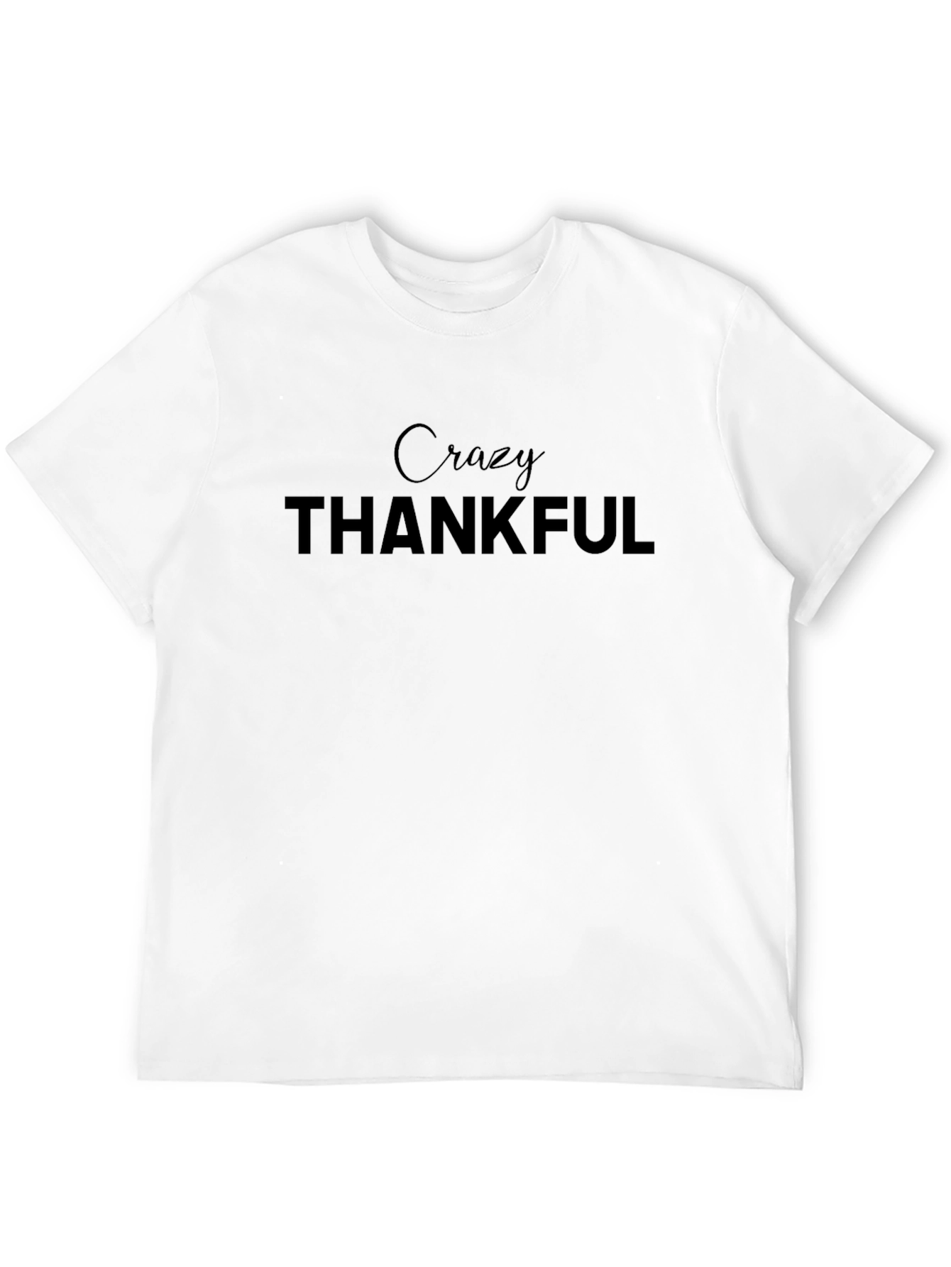 Crazy Thankful Black Graphic Tee