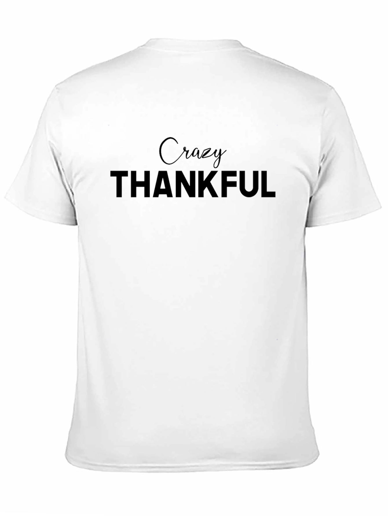 Crazy Thankful Black Graphic Tee