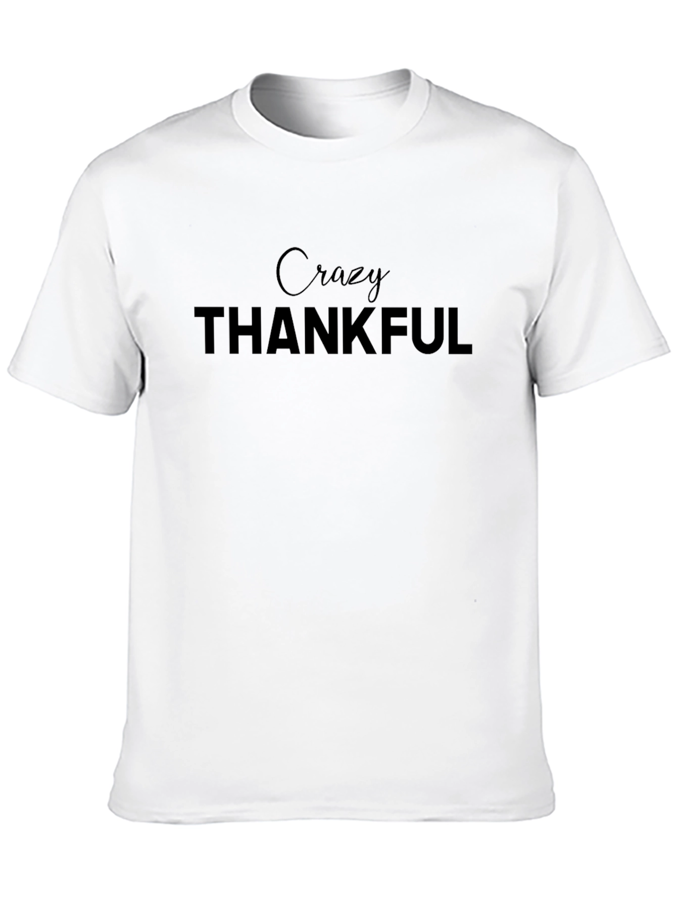 Crazy Thankful Black Graphic Tee