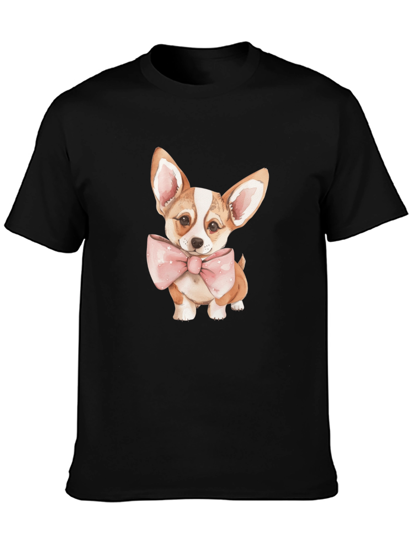Corgi Bow Tie T-Shirt - Cute Dog Tee