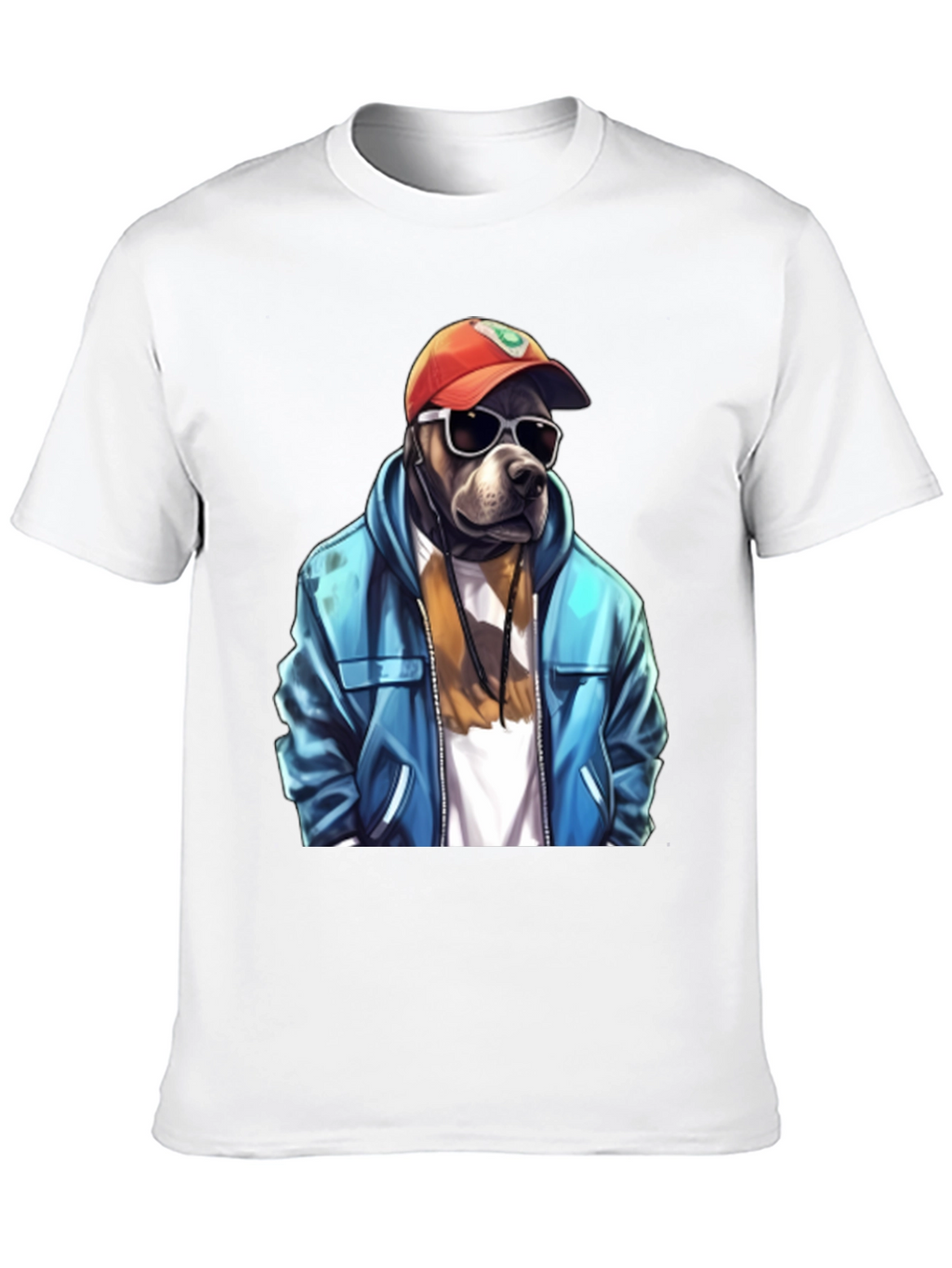 Cool Dog Graphic Tee - Trendy Streetwear Style