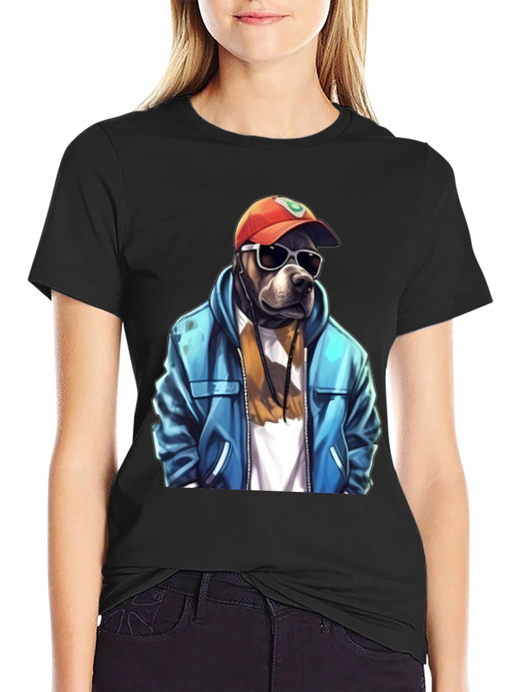 Cool Dog Graphic Tee - Trendy Streetwear Style