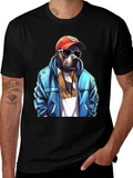 Cool Dog Graphic Tee - Trendy Streetwear Style