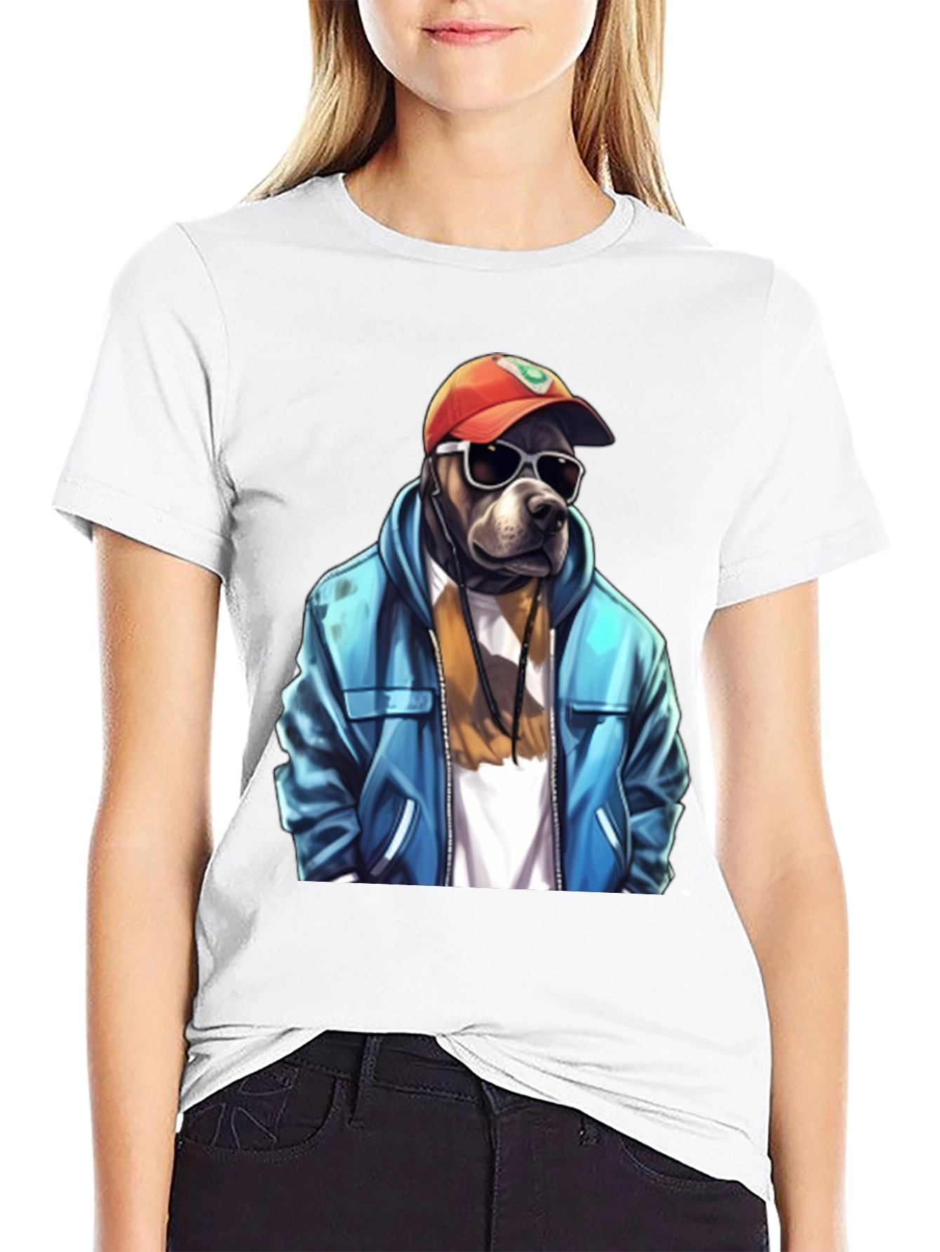Cool Dog Graphic Tee - Trendy Streetwear Style