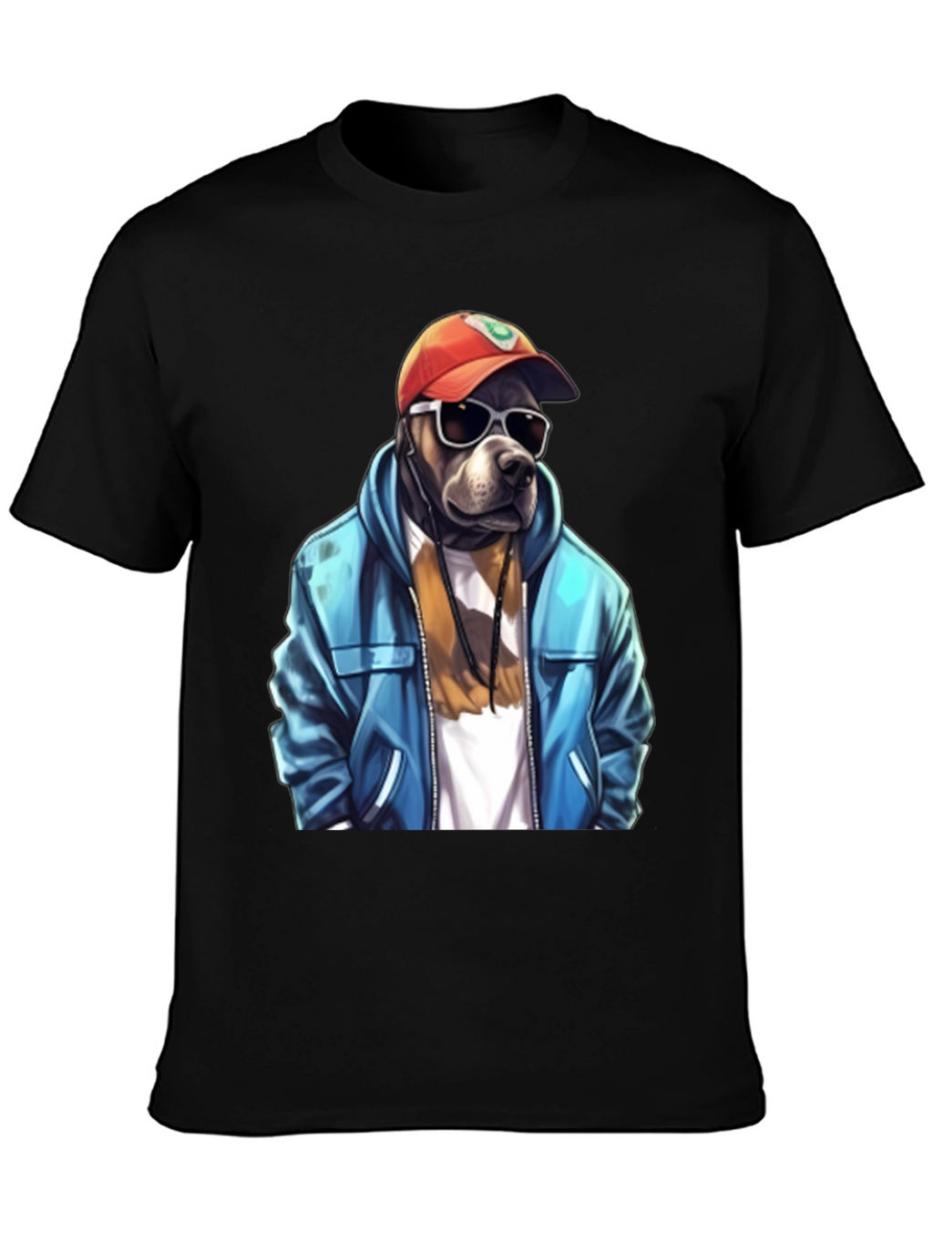 Cool Dog Graphic Tee - Trendy Streetwear Style