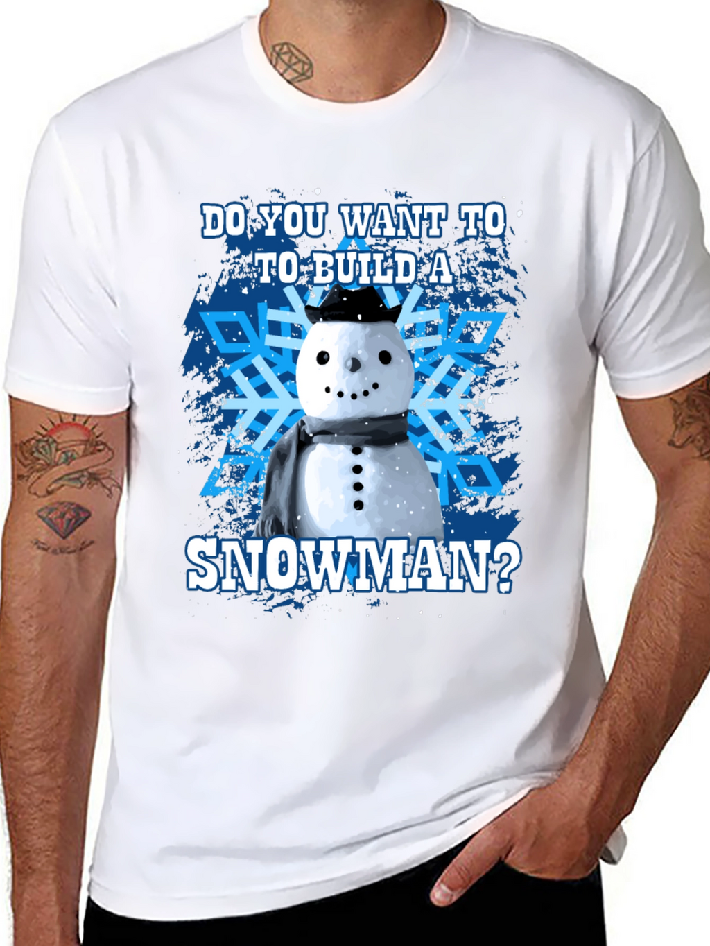Build a Snowman Graphic Tee - Winter Holiday T-Shirt