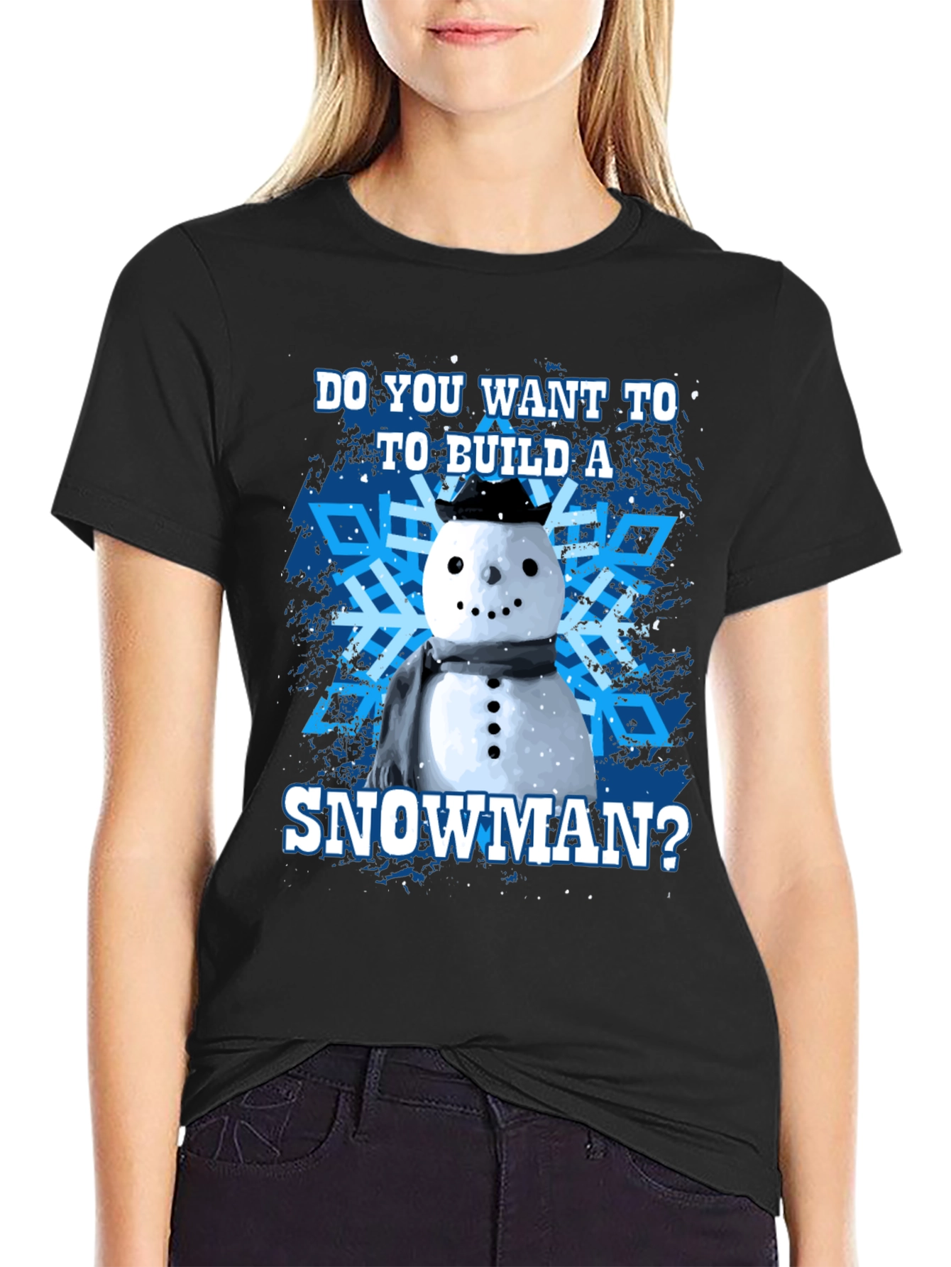 Build a Snowman Graphic Tee - Winter Holiday T-Shirt
