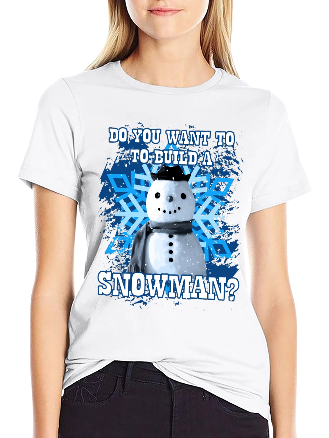 Build a Snowman Graphic Tee - Winter Holiday T-Shirt