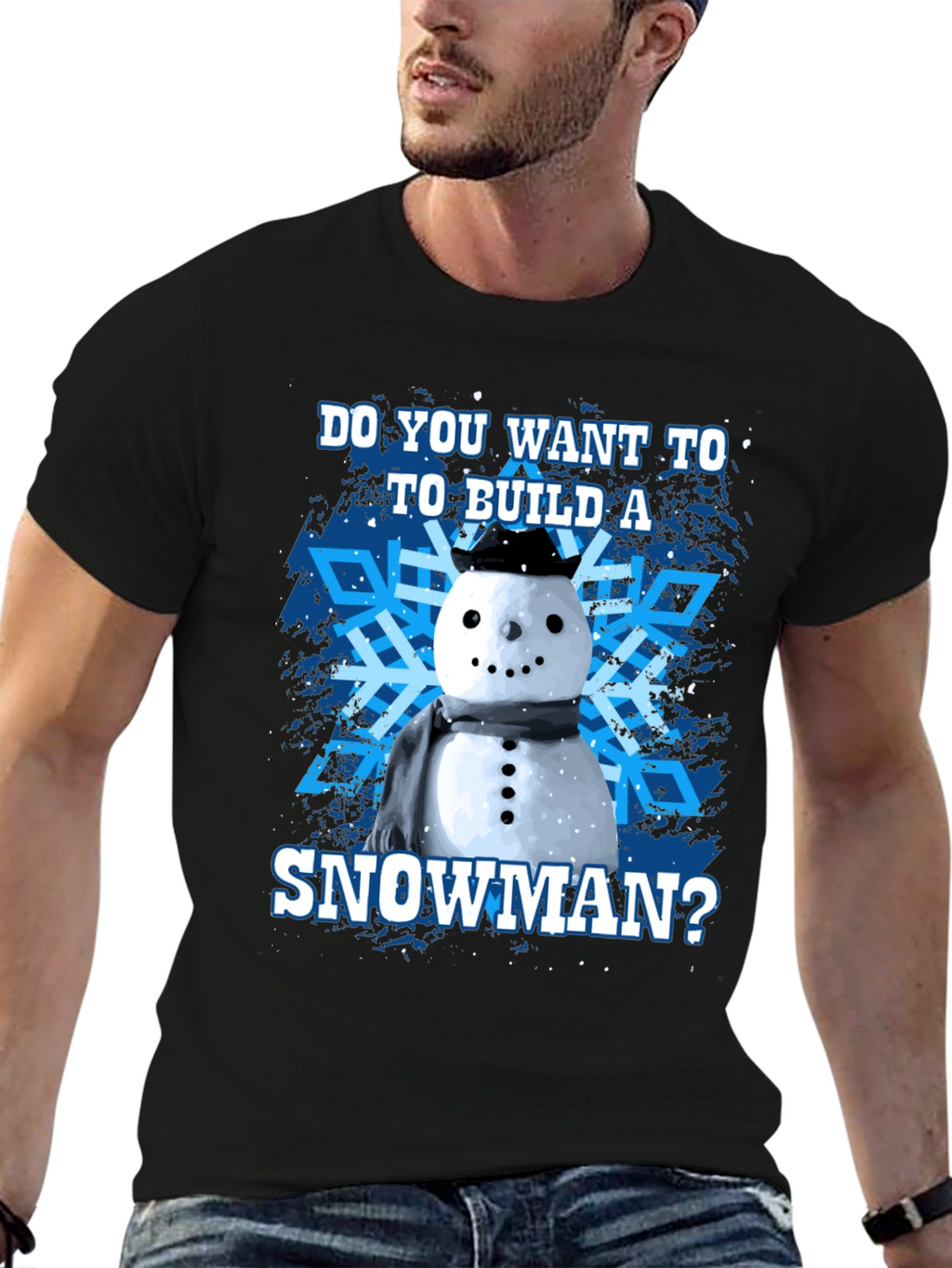 Build a Snowman Graphic Tee - Winter Holiday T-Shirt