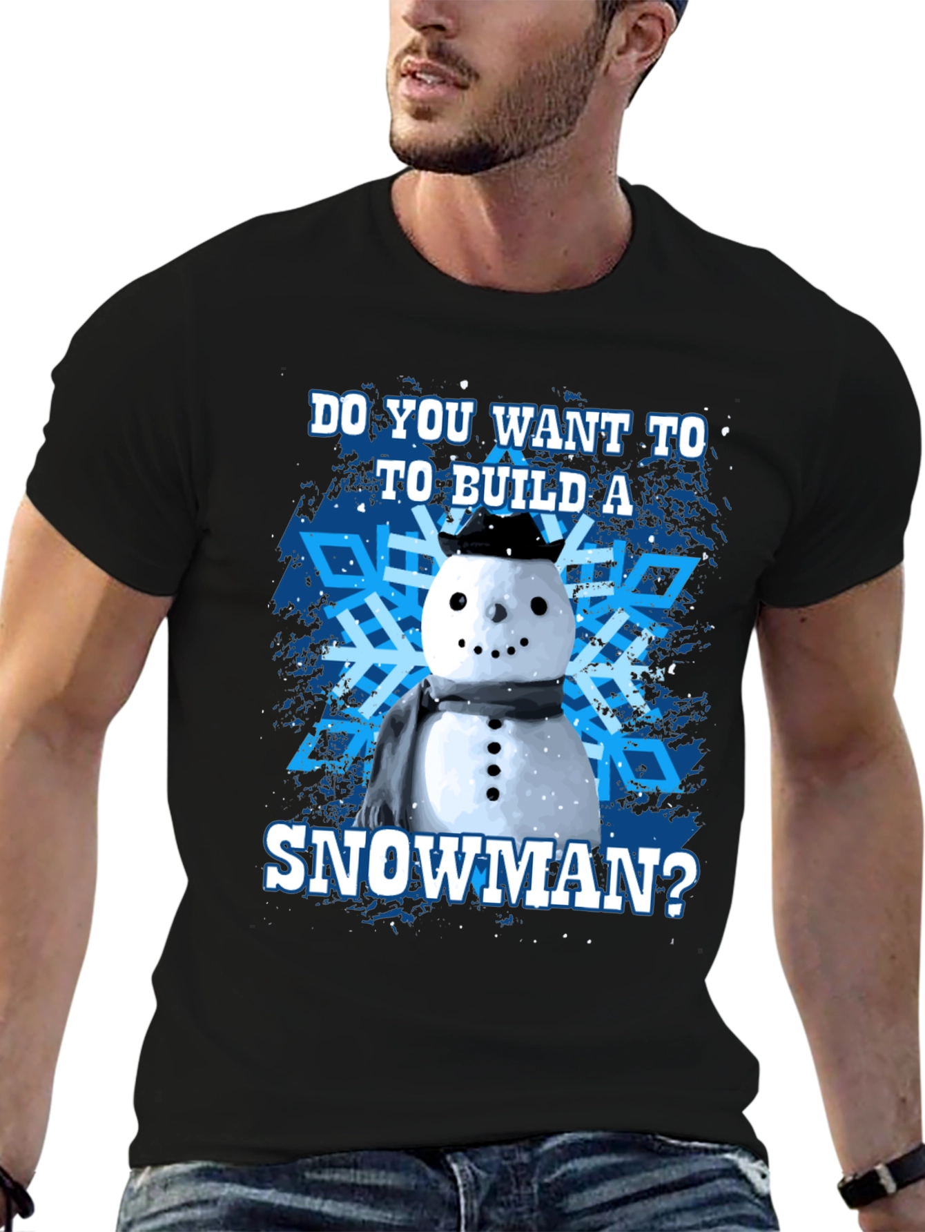 Build a Snowman Graphic Tee - Winter Holiday T-Shirt