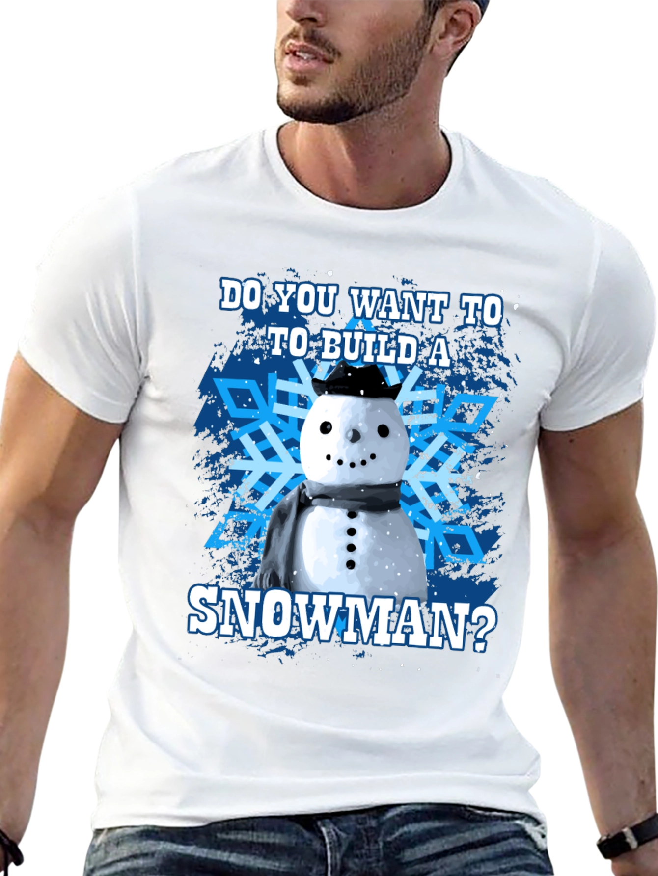 Build a Snowman Graphic Tee - Winter Holiday T-Shirt