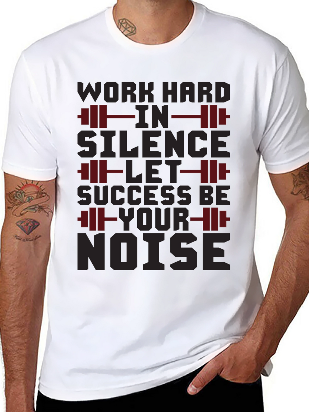 Work Hard In Silence Gym T-Shirt