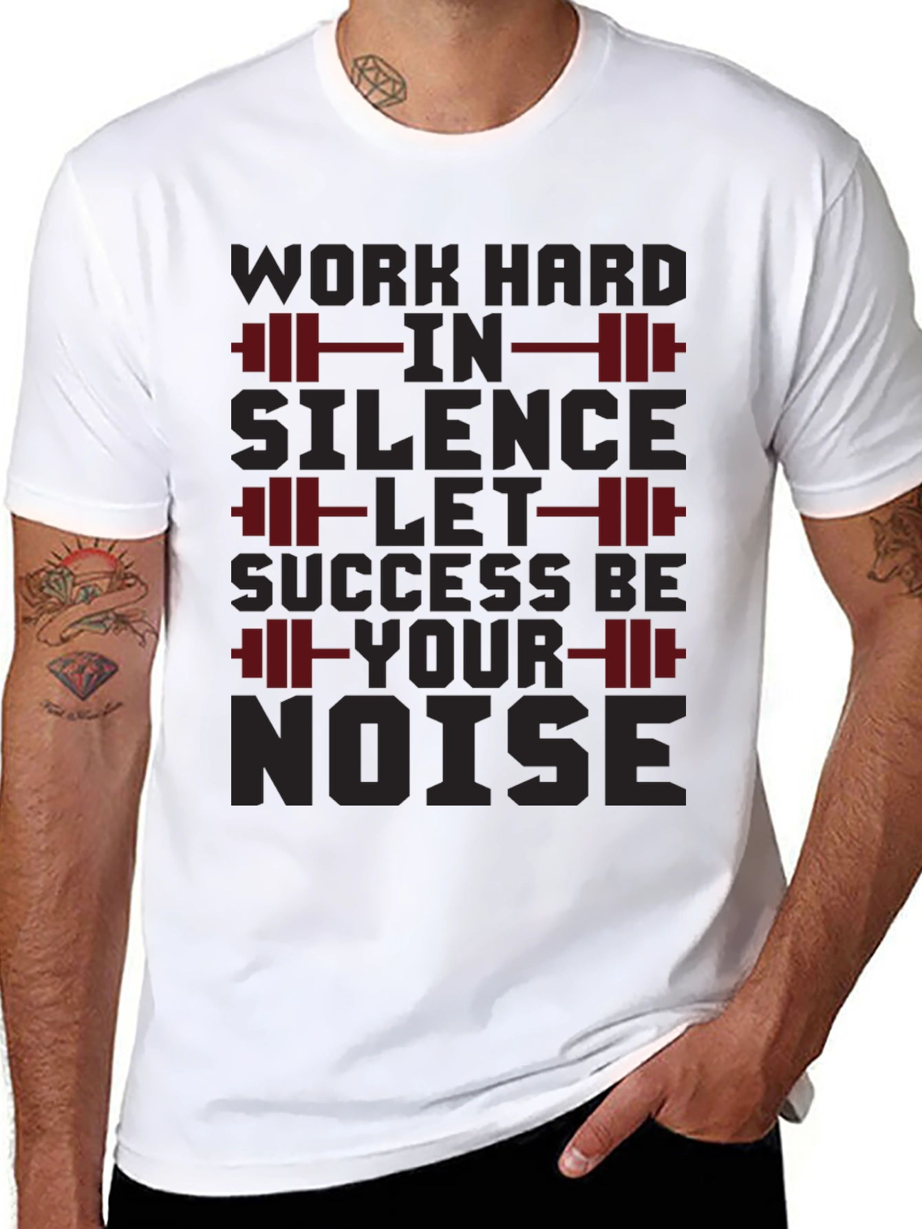 Work Hard In Silence Gym T-Shirt