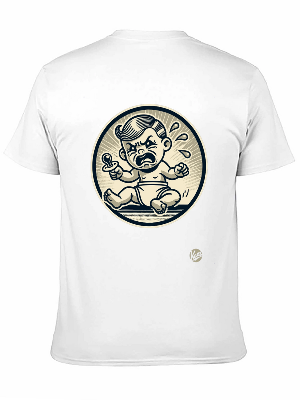 Grumpy Baby Graphic Tee - Black Cotton T-Shirt